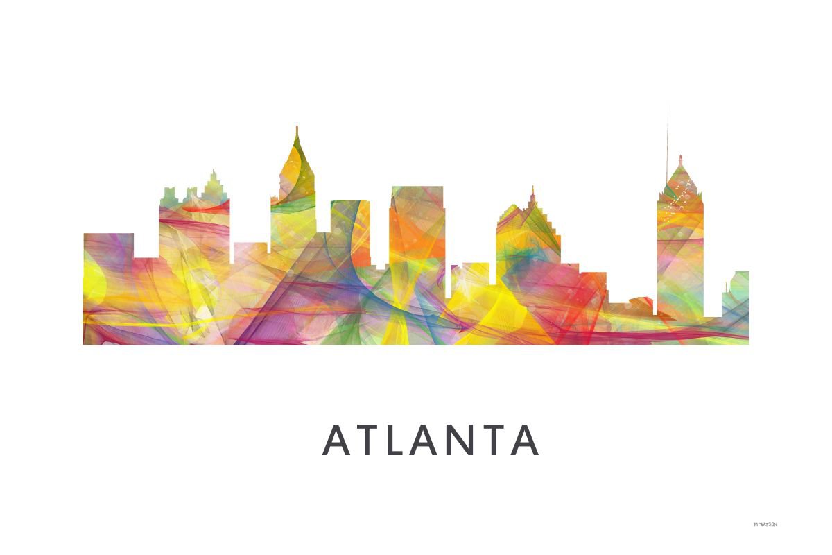 Atlanta Skyline WB1 by Marlene Watson