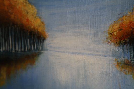 Autumn's Reflexion III - Water and Trees  Series