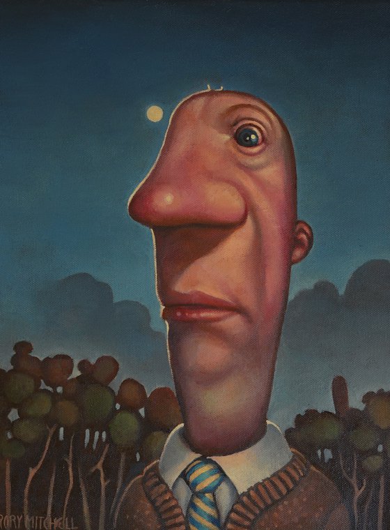 A moon lovingly obsessed with a wee man