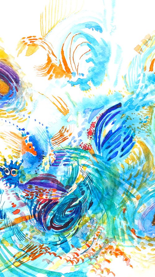 Waves in Turquoise by Carolin Goedeke