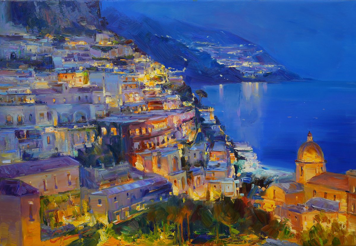 Positano coast by Sergei Chernyakovsky