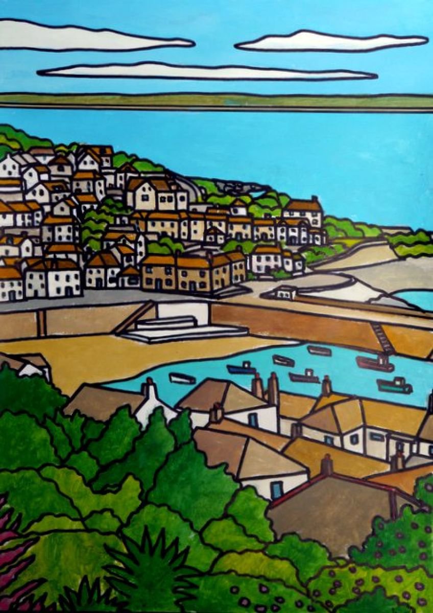 Harbour view, Mousehole. by Tim Treagust