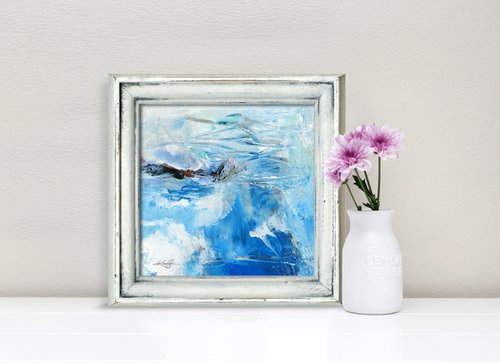 Serenity Abstraction 6 - Framed Abstract Painting by Kathy Morton Stanion by Kathy Morton Stanion