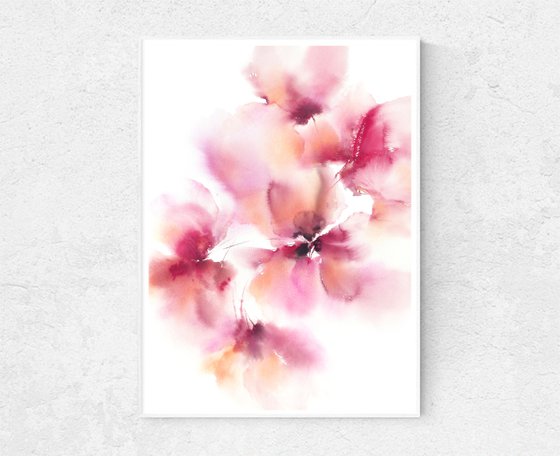 Abstract floral painting "Spring"