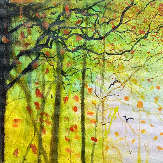 Seasons -  Autumn Leaves & birds