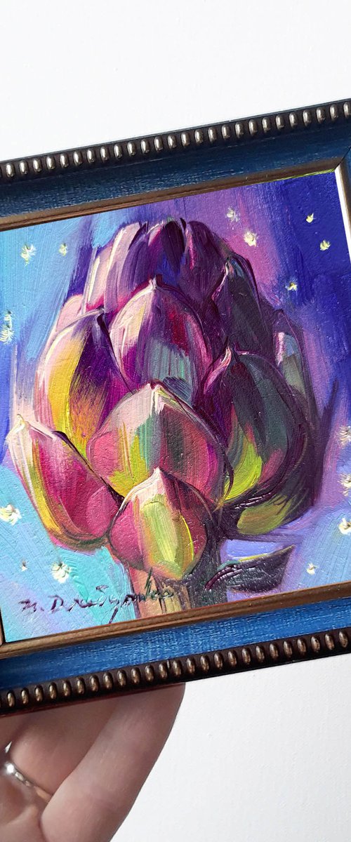Artichoke flower by Nataly Derevyanko