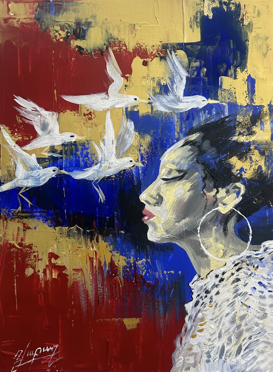 Impressionistic Landscape Oil Painting By Vahe Bagumyan, 12 X 16", Soul Of Freedom, Original Artwork