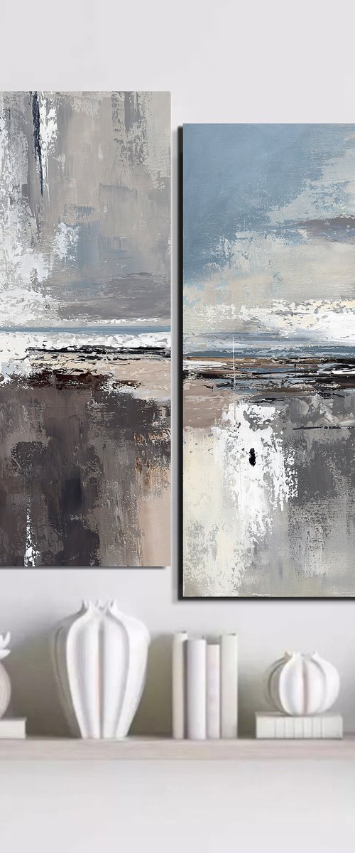 Where the Light Settles diptych set by Tatiana Malinovscaia