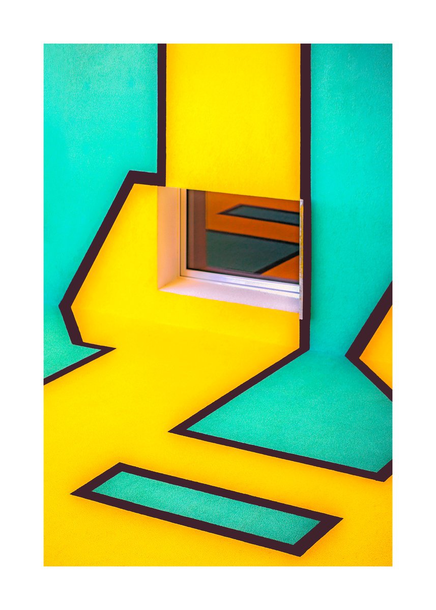 Geometric Abstract Photograph By Beata Podwysocka, 20 X 28, Wallscape 274, Original Artwork