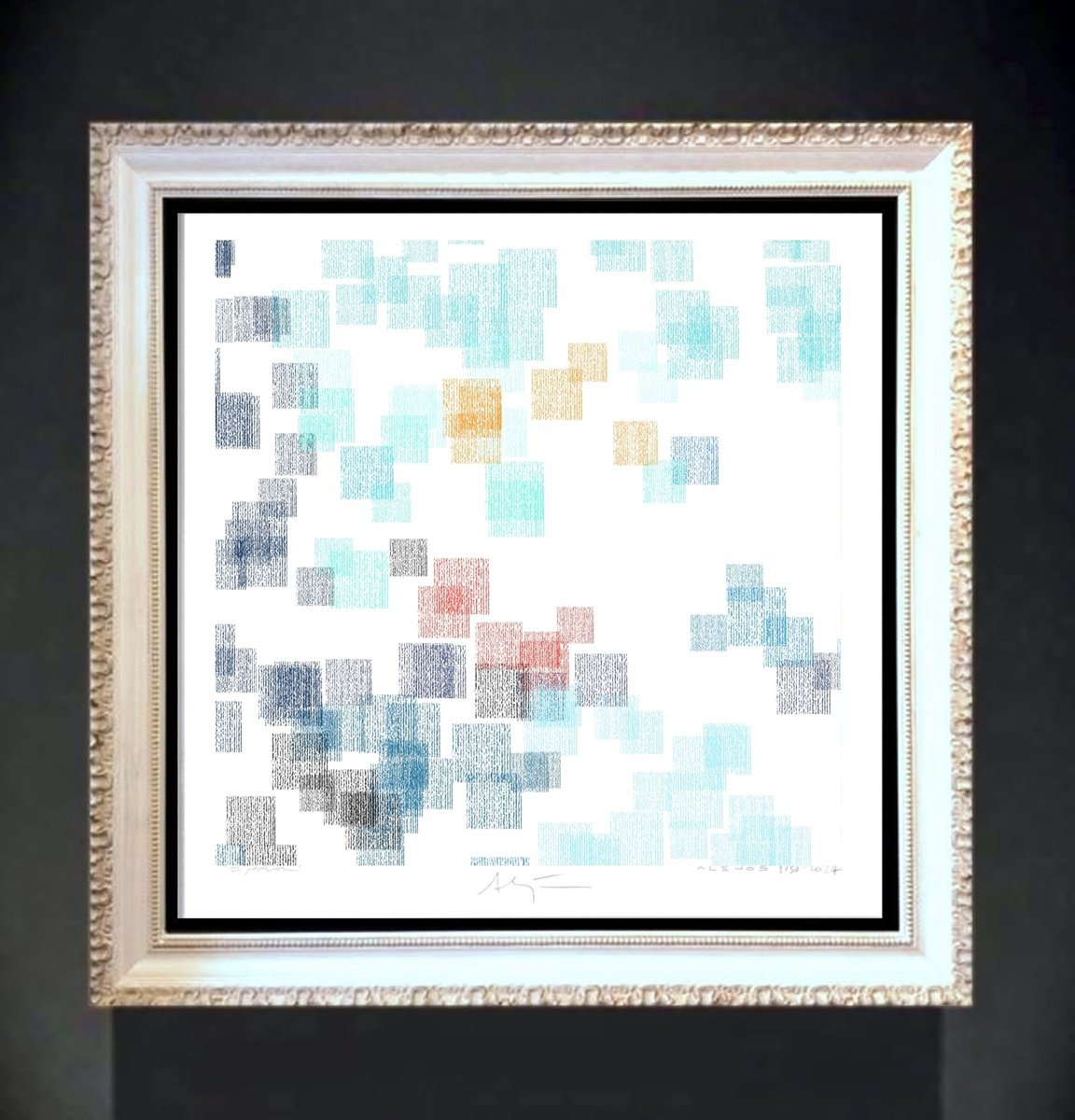 Abstract Giclee Print , Dots Ix By Alejos, 17 X 17, Artwork For Sale On Artfinder