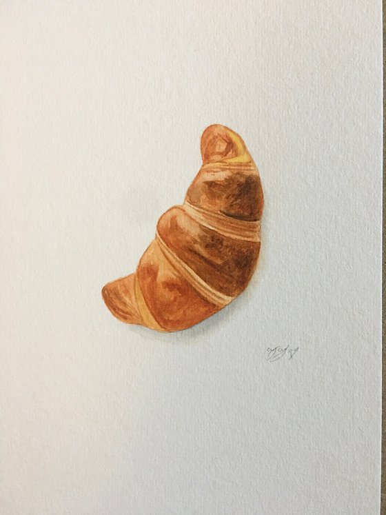 Croissant painting