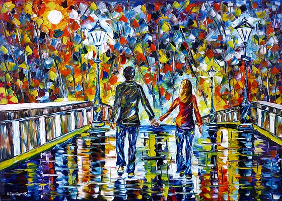 Love Couple On A Bridge