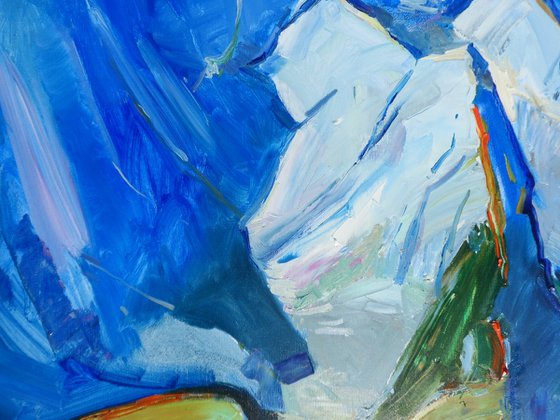 " Mountains in winter "