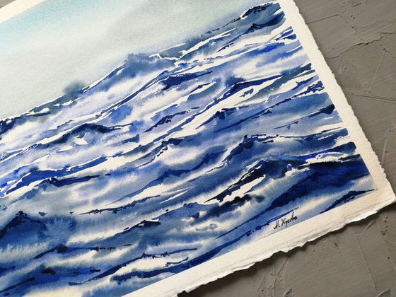 Abstract  Seascape painting