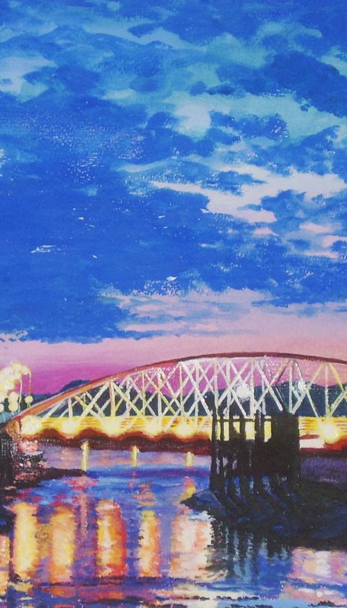 Ramsey Harbour and Swing Bridge - Isle of Man by Max Aitken