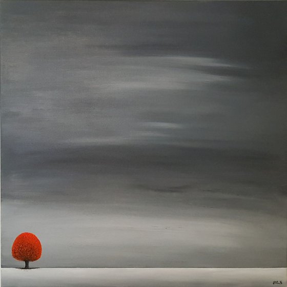 Lone tree #13 - 70x70cm