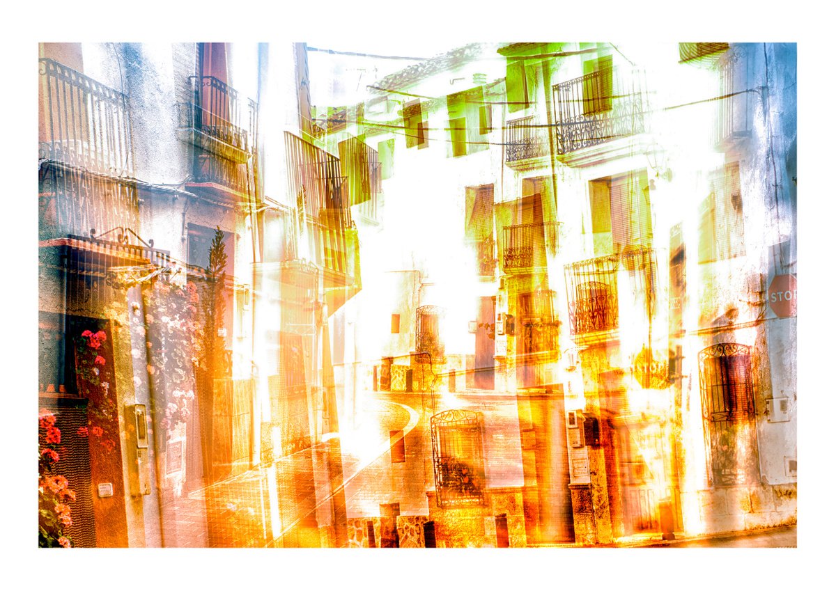 Spanish Streets 2. Abstract Multiple Exposure photography of Traditional Spanish Streets. by Graham Briggs