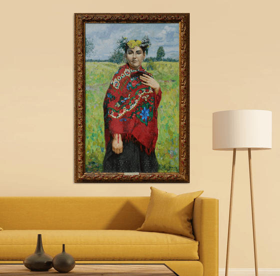 Mother's portrait. Summer