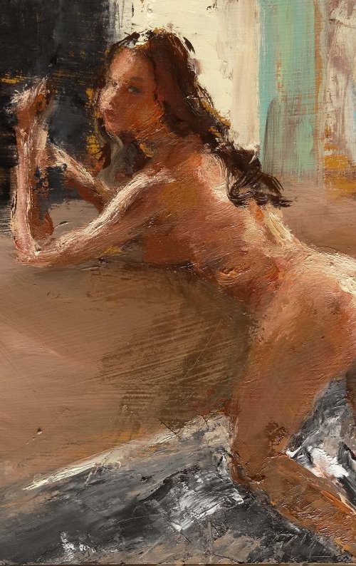Nadia dans les décombres ( Nadia in ruins ) by Manuel Leonardi