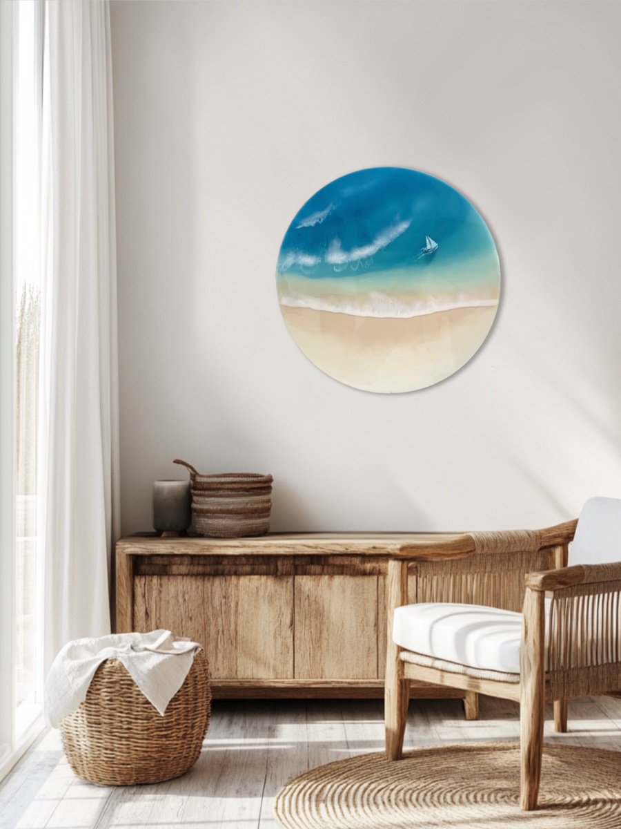 Photorealistic Landscape Painting By Alena Post, 24 X 24, Voyage, Voyage, Original Artwork