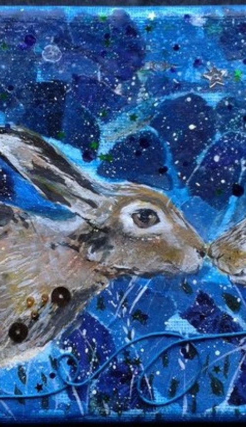 Hares under the moon by Fiona Plaisted