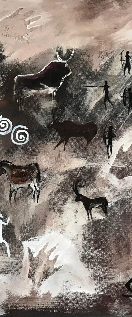 Cave Art I by Maxine Anne  Martin