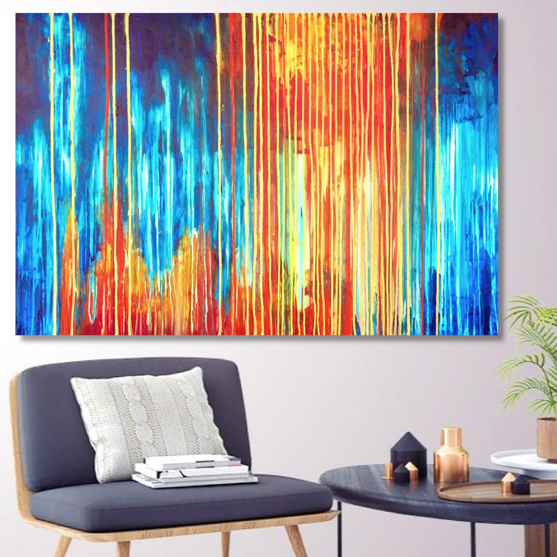 The Emotional Creation #117 Acrylic painting by Carla Sá Fernandes