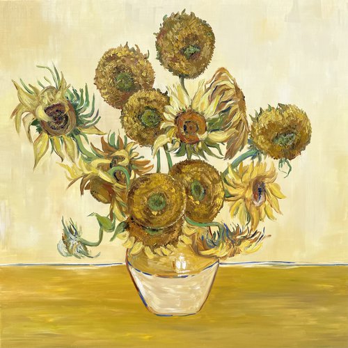 Sunflowers Inspired by Van Gogh by Tanya Stefanovich
