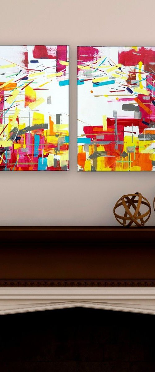 90.7 °+ 90.8 ° | Diptych by Heather W.  Ernst