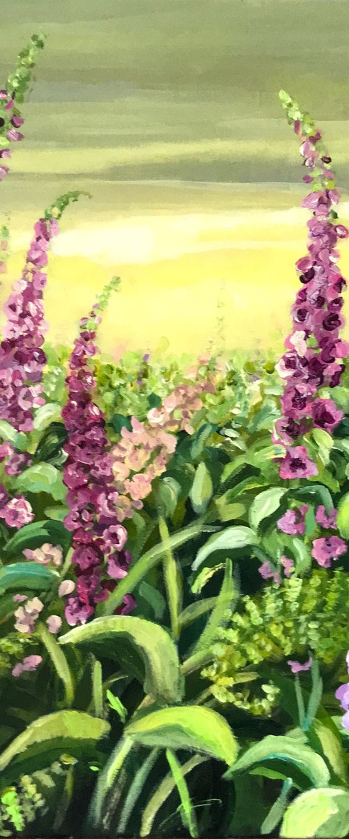 Foxgloves by Colette Baumback