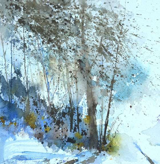 Path to light watercolor