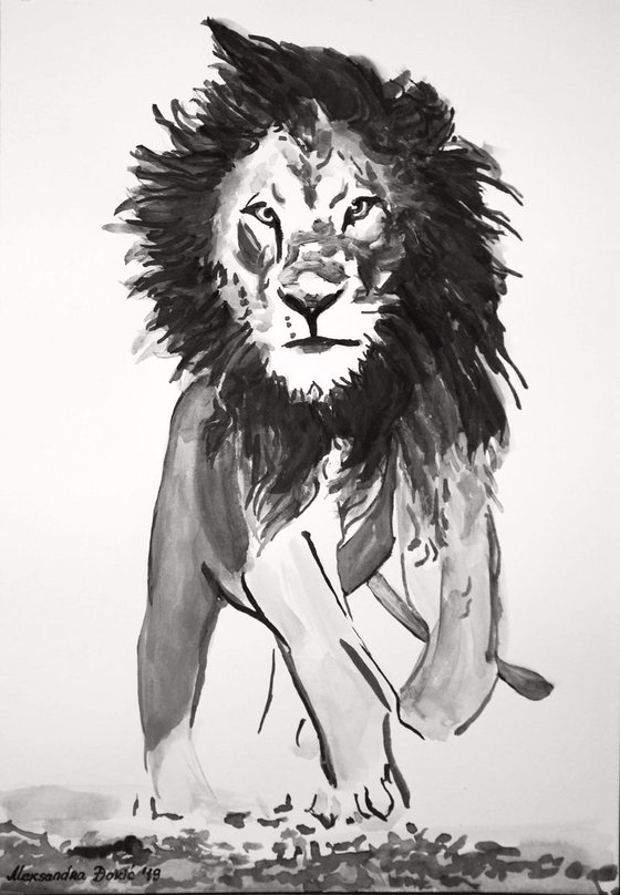 Lion / 36.5 x 25.5 cm