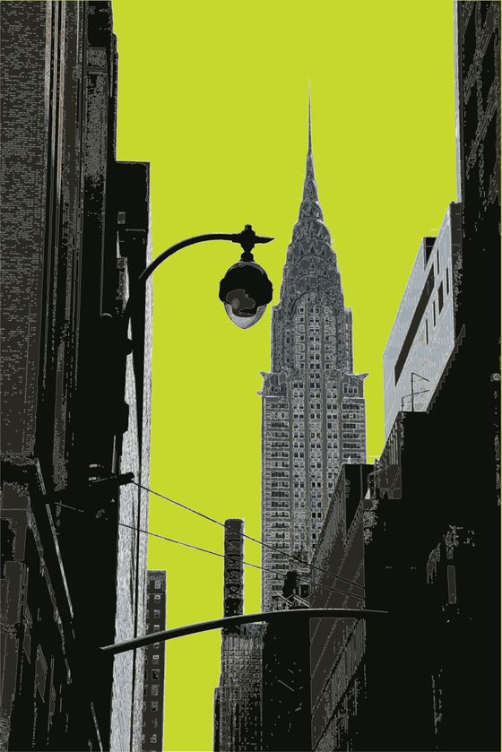 The Chrysler Building NY on lime