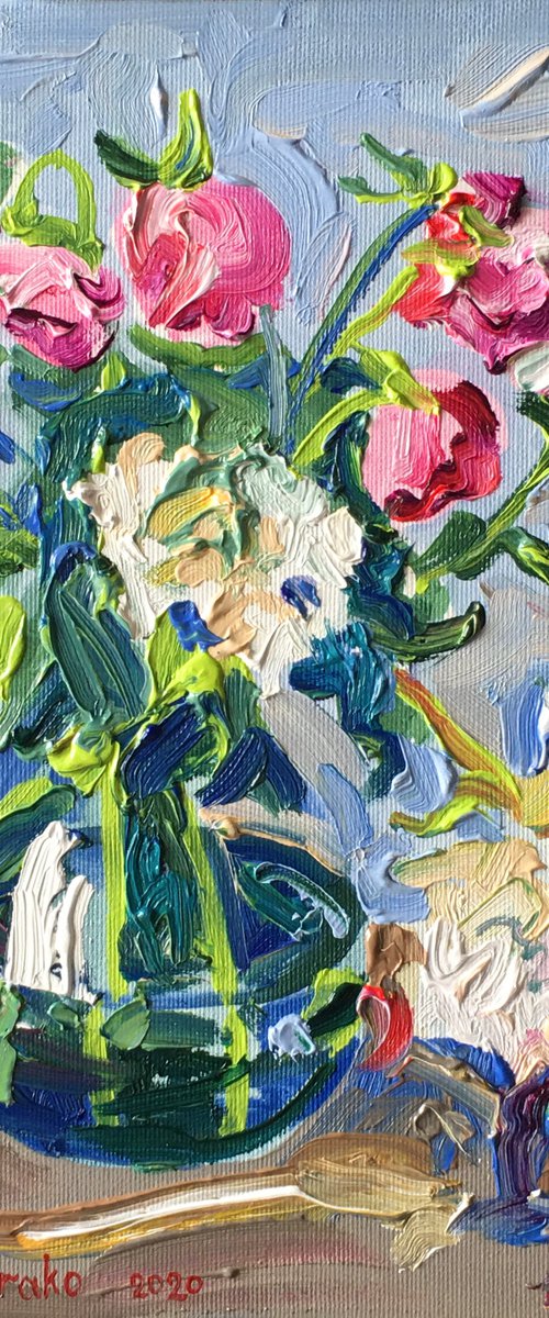 Flowers in Vase by Ole Karako