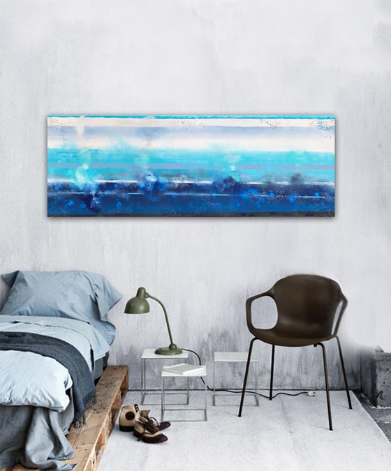 custom order Eija-abstract sea scratches (150 x 50 cm) Dee Brown