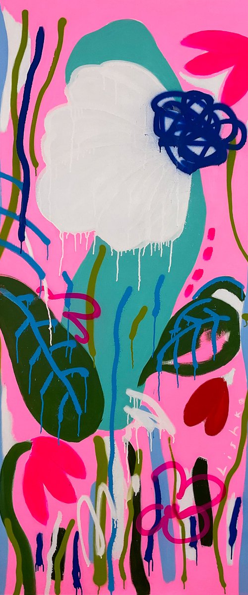 Flowers 180 X 100 CM / 70,86 X 39,37 INCH by V. Lishko