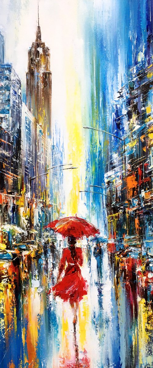 Rainy New York by Olena  Romanenko