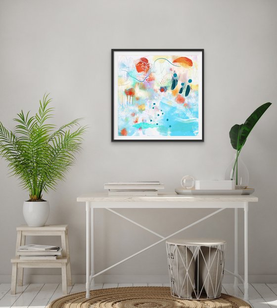 À la plage - Abstract artwork - Limited edition of 1