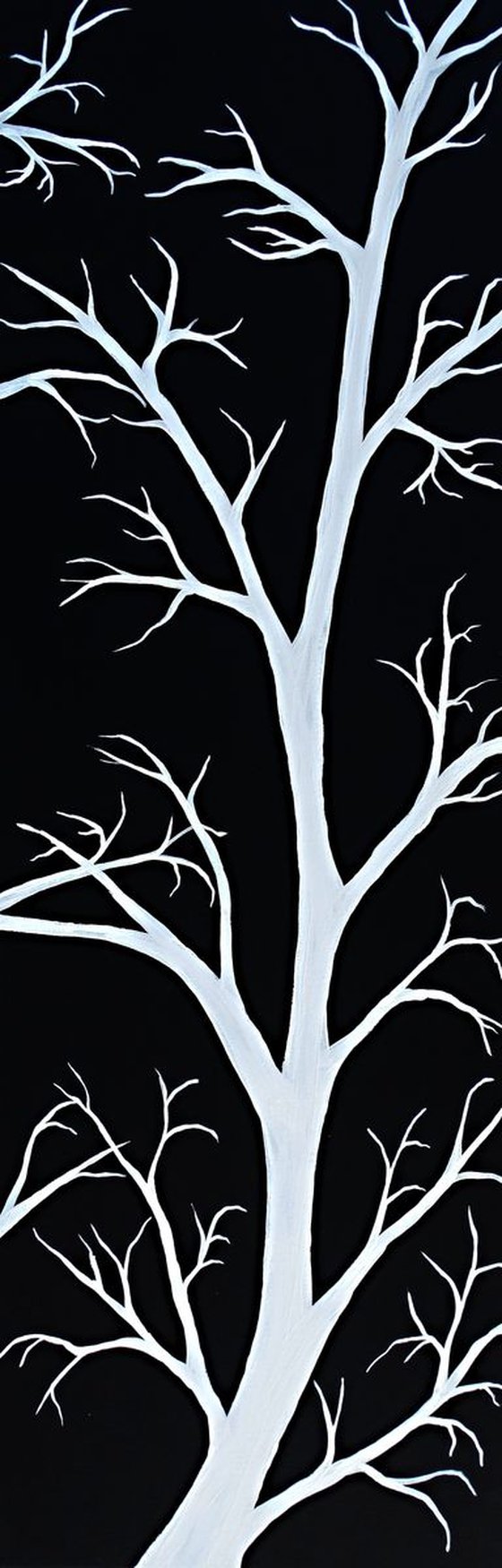 Tree silhouettes triptych