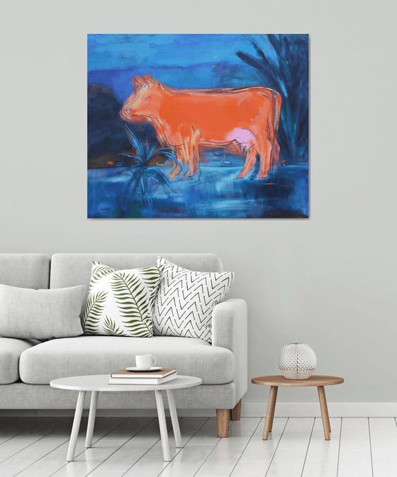 The Orange Ghost Cow