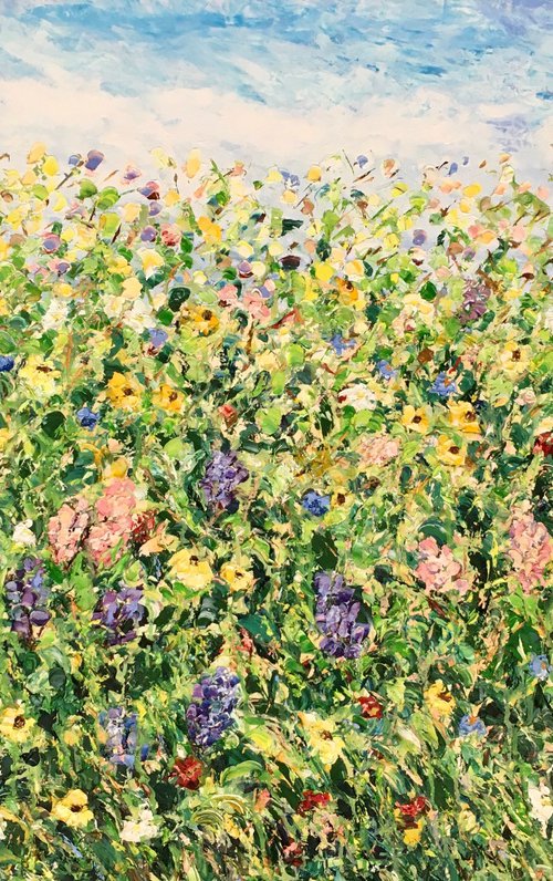 Field of lupines by Vilma Gataveckienė