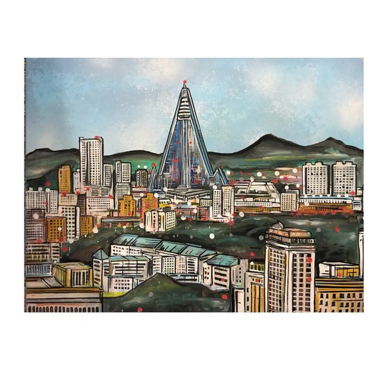 Pyongyang Korea Skyline