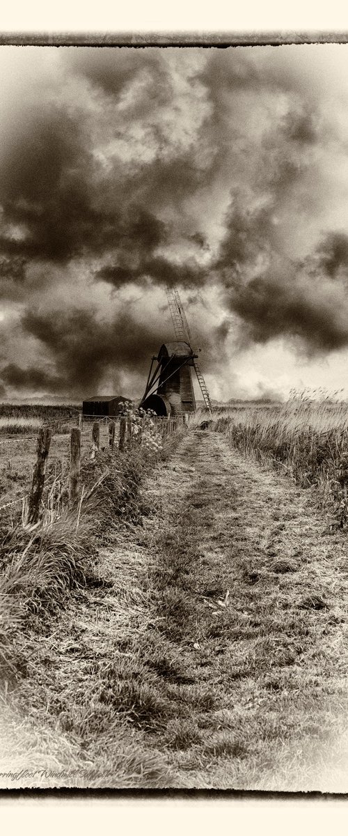 Herringfleet Windmill Antique by Michael McHugh