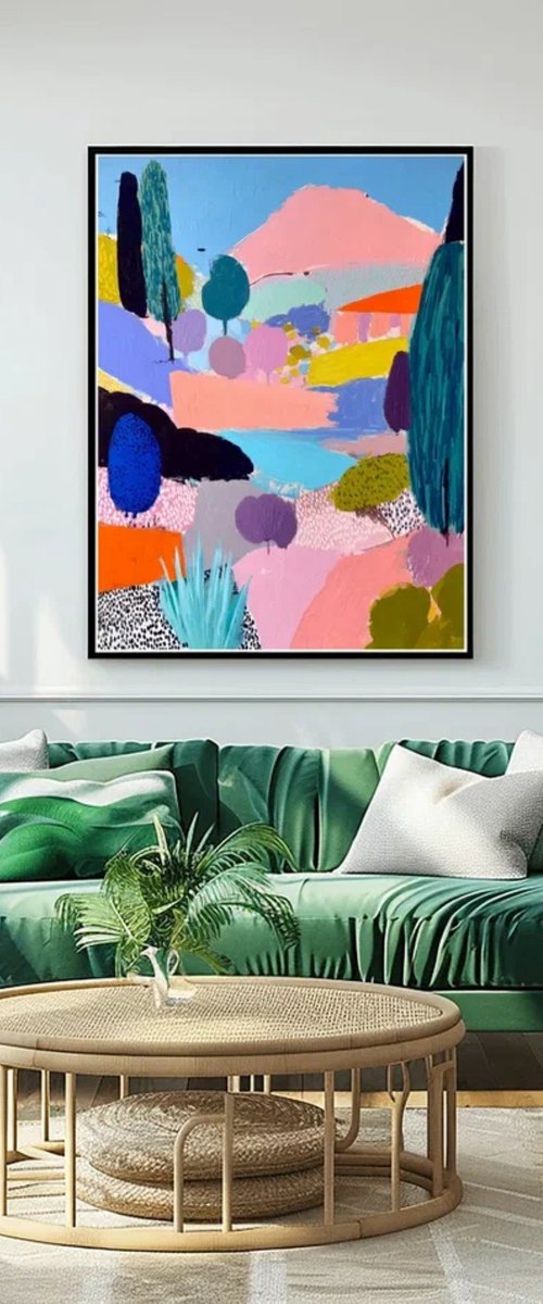 River Under a Pink Sky by Sasha Robinson