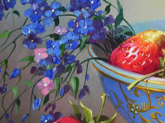 "Summer impression" Original art, Still life, Small wall art