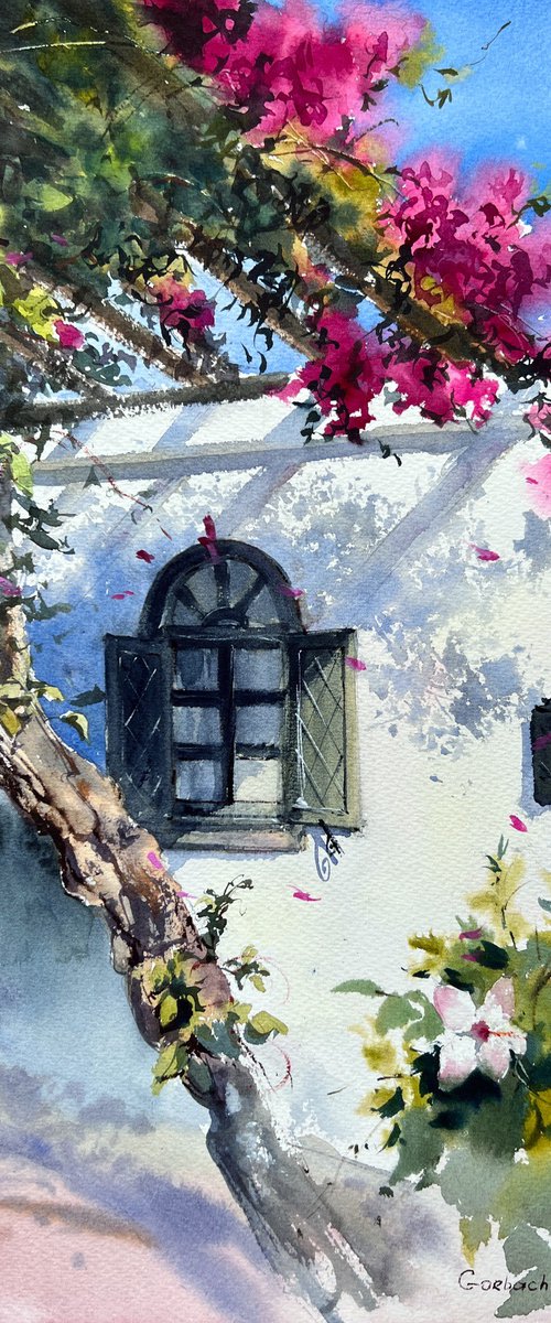 English village Cyprus #11 by Eugenia Gorbacheva