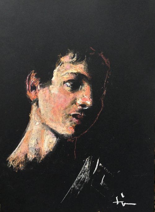 Portrait Study inspired by El Caravaggio #5 by Dominique Dève