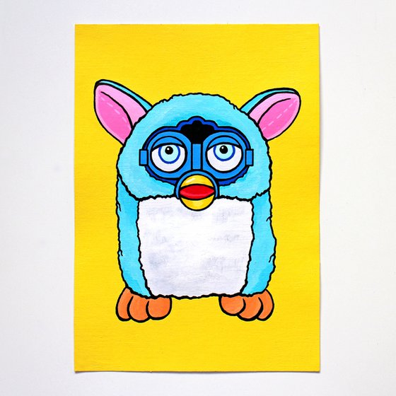 Furby Toy A5 Pop Art Painting