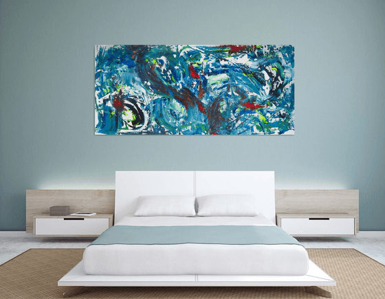 Deep sea, 200x90 cm