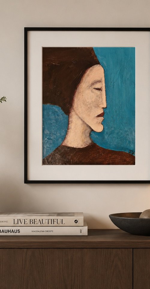 An Unquiet Mind (24cm x 30cm x 0.1cm) by Zhana Viel